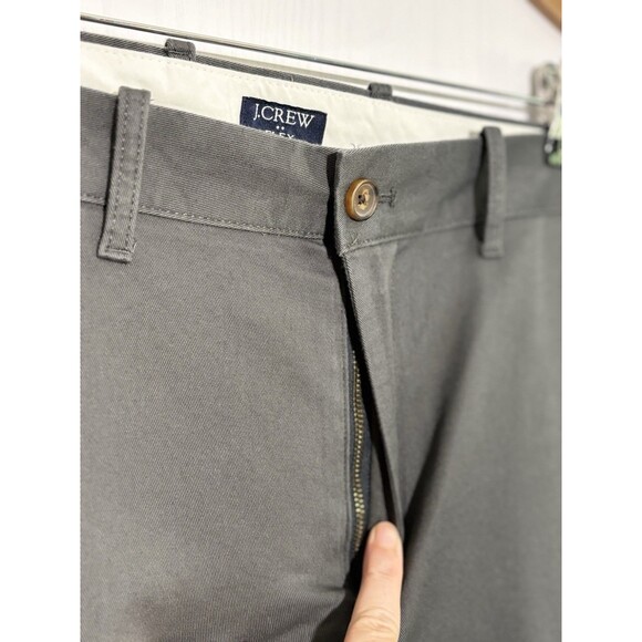 J. Crew Factory Pants Mens 35 32 Slim-fit Flex Chino Gray New Flat Front Preppy - Picture 13 of 16